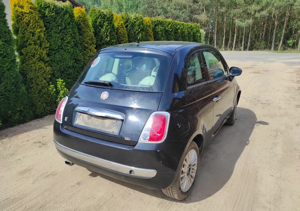 Fiat 500 cena 10000 przebieg: 142000, rok produkcji 2008 z Wągrowiec małe 16